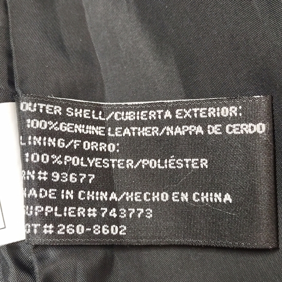 Worthington Women's Black Genuine Leather Jacket Size L - Picture 11 of 12